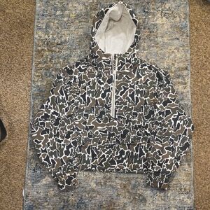 Camouflage Quarter Zip Hoodie